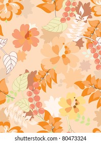 Beautiful vector a seamless pattern floral