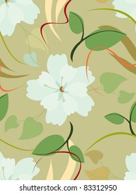 Beautiful vector a seamless pattern floral