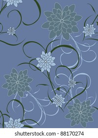 Beautiful vector a seamless pattern floral
