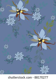 Beautiful vector a seamless pattern floral