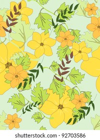 Beautiful vector a seamless pattern floral