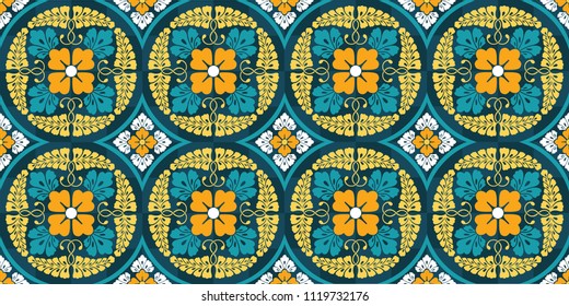 Beautiful vector seamless pattern, Rose mosaic flower. Vector unique seamless asian texture.For printing on packaging, textiles, paper, manufacturing, wallpapers, scrapbooking.