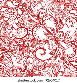 beautiful vector seamless pattern with swirls