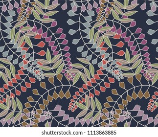Beautiful vector seamless pattern, Wild orchids flower. Vector unique seamless asian texture.For printing on packaging, textiles, paper, manufacturing, wallpapers, scrapbooking.