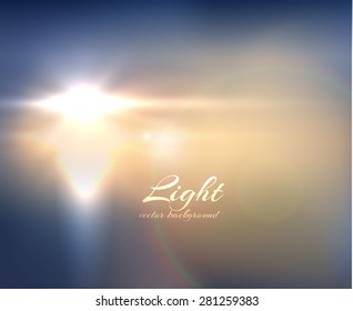 Beautiful vector sunset or sunrise background. Eps10.