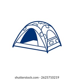Belo vetor de uma tenda. Ícone de tenda