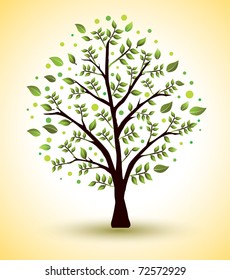	Beautiful vector tree