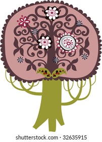 beautiful vector tree design