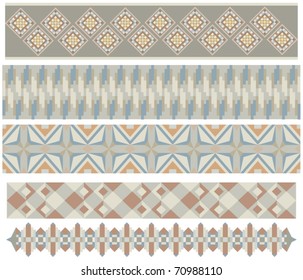 Beautiful vector trim or border collection