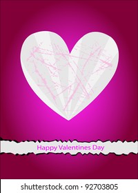 Beautiful vector Valentine day a card