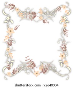 Beautiful vector Valentine day a framework floral