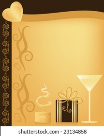 Beautiful Vector Valentine's Day Greeting Card