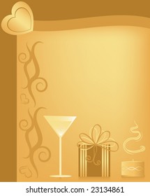 Beautiful Vector Valentine's Day Greeting Card