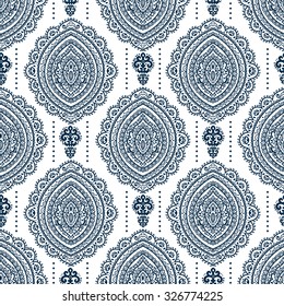 Beautiful vector vintage floral leaf seamless pattern 