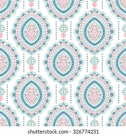Beautiful vector vintage floral leaf seamless pattern 