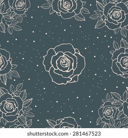 Beautiful vector vintage seamless patterns. Hand drawn artwork. Love concept for wedding invitations, cards, tickets, congratulations, branding, boutique logo, label. Grey, pink, beige pastel colors