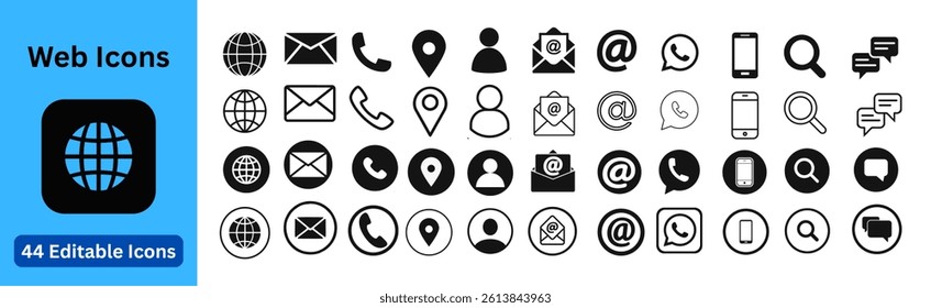 Beautiful vector of Web icon Set