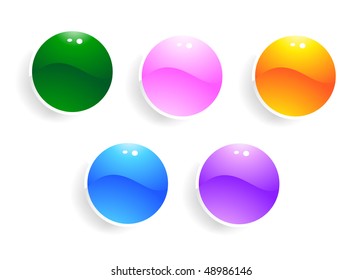 beautiful vector website buttons