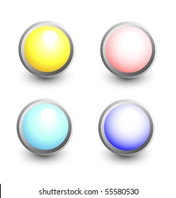beautiful vector website buttons