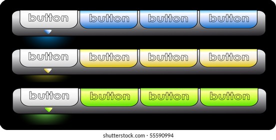 beautiful vector website buttons