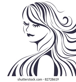 Beautiful vector woman