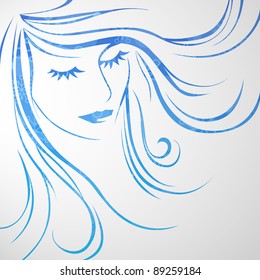 Beautiful vector woman