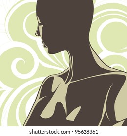 Beautiful vector woman