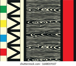 Beautiful vector wooden border design