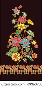 Beautiful vector,art of batik.