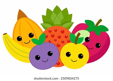 A beautiful vegetable vector art in white background illustration. 