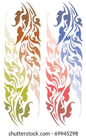 Beautiful vertical stripe  pattern vector