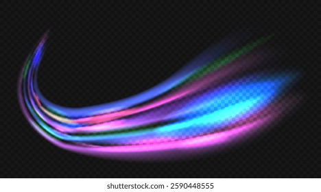 A Beautiful and Vibrant Background Featuring Light Waves with a Colorful Gradient Effect