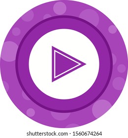 Beautiful Video Glyph Vector Icon