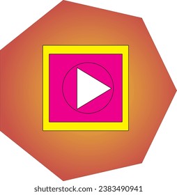 Beautiful video icon background shape