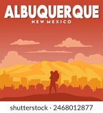 beautiful view in the city of albuquerque new mexico