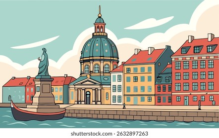 bela vista de copenhagen dinamarca
