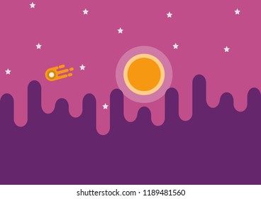 Beautiful view of night