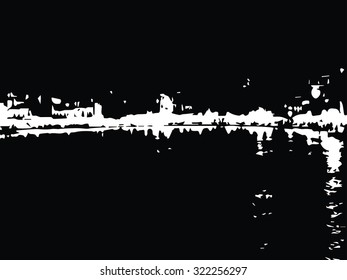 Beautiful view of the small town on the island of Crete at night texture