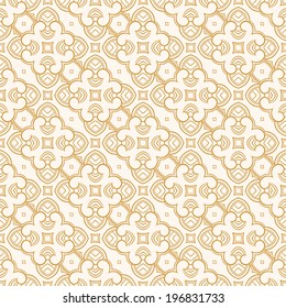 beautiful vintage abstract natural yellow pattern on a beige background. vector illustration