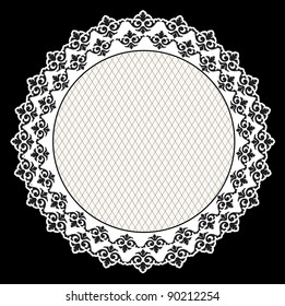 Beautiful vintage background with ornament. Vector