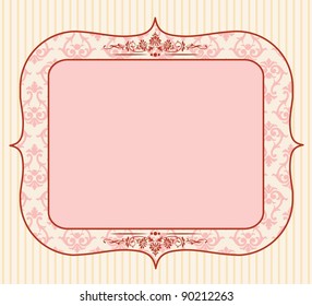 Beautiful vintage background with ornament. Vector
