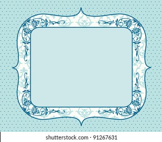 Beautiful vintage background with ornament. Vector