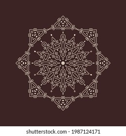 Beautiful vintage circular pattern of indian, excellent vector illustration vector