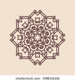 Beautiful vintage circular pattern of indian, excellent vector illustration vector
