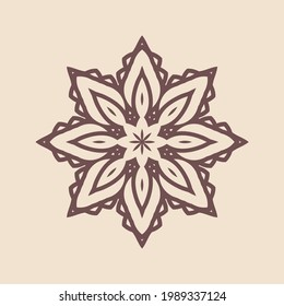 Hermoso patrón circular vintage de indian, excelente vector de ilustración vectorial