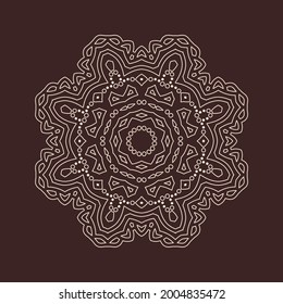 Beautiful vintage circular pattern of indian, excellent vector illustration vector