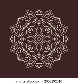 Beautiful vintage circular pattern of indian, excellent vector illustration vector