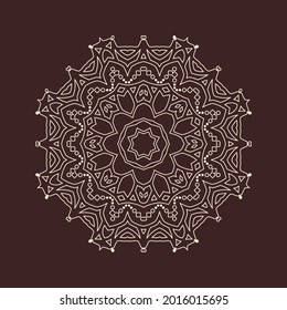 Beautiful vintage circular pattern of indian, excellent vector illustration vector