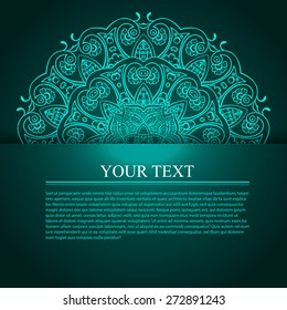 Beautiful vintage circular pattern of indian, excellent vector illustration, EPS 10