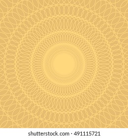 beautiful vintage circular pattern of indian, floral round, vector illustration